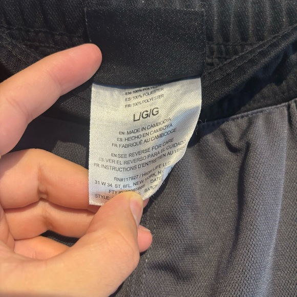 Y2k Vintage AND 1 Button Up Training Sweatpants Gray Black Large - Picture 13 of 15